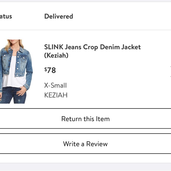 SLINK Jeans Cropped Denim Jacket - Picture 5 of 6